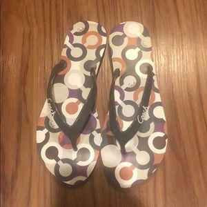 Authentic coach flip flops